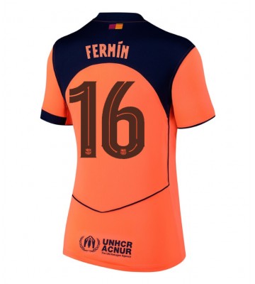 Lacne Ženy Futbalové dres Barcelona Fermin Lopez #16 2025-26 Krátky Rukáv - Tretina